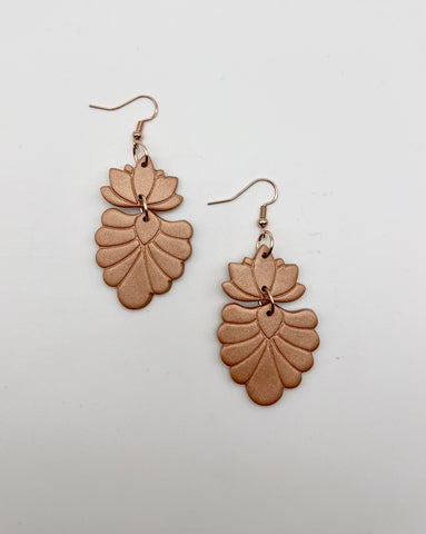 Rose Gold Dangle Earrings