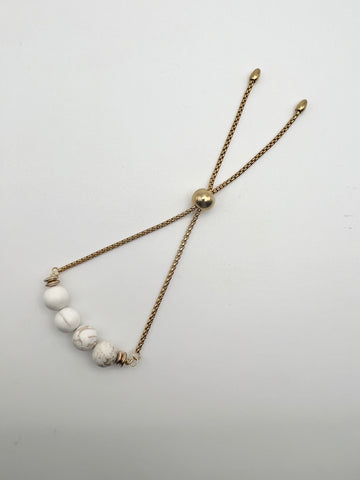 White Turquoise Stone Bracelet